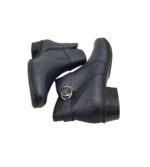 Ghete dama Rieker 42, imitație de piele, albastru, - imagine 4