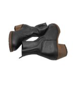 Botine dama 40, piele, negru - imagine 4