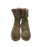 Cizme dama 40, piele intoarsa, maro,  imblanite - imagine 3