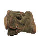 Cizme dama 40, piele intoarsa, maro,  imblanite - imagine 4