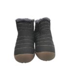 Ghete dama Fashion 38, material textil, negru , imblanite - imagine 3