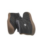 Ghete dama Fashion 38, material textil, negru , imblanite - imagine 4