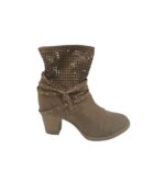 Botine dama Graceland 38, material textil, maro
