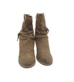 Botine dama Graceland 38, material textil, maro - imagine 3