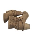 Botine dama Graceland 38, material textil, maro - imagine 4