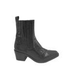 Botine dama Tamaris 39, imitatie de piele, negru