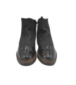 Ghete dama Luftpolster 41, imitație de piele, negru - imagine 3