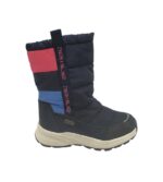 Cizme copii Animal 34, material textil, negru, imblanite, waterproof