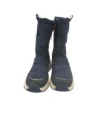 Cizme copii Animal 34, material textil, negru, imblanite, waterproof - imagine 3