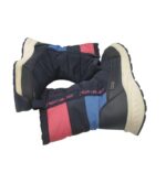 Cizme copii Animal 34, material textil, negru, imblanite, waterproof - imagine 4