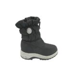 Cizme copii Cortina 34, material textil, imitatie de piele, negru,  imblanite