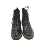 Ghete dama Graceland 37, imitatie de piele, negru - imagine 3