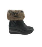 Botine dama Walk Melluso 37, piele, imitatie de piele, negru