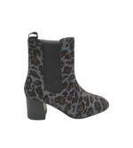 Botine dama Gioseppo 40, material textil, piele, gri negru