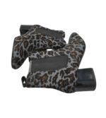 Botine dama Gioseppo 40, material textil, piele, gri negru - imagine 4