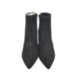 Botine dama Bianco 39, material textil, negru - imagine 3