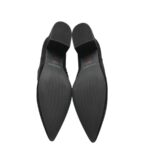 Botine dama Bianco 39, material textil, negru - imagine 5