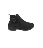 Botine dama 39, material textil, negru