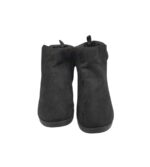 Botine dama 39, material textil, negru - imagine 3