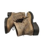 Ghete barbati 43, piele, bej, imblanite - imagine 4