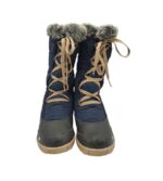 Cizme copii Quechua 39, material textil, albastru , waterproof , imbalnite - imagine 3