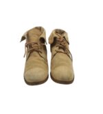 Botine dama Sommerkind 39, piele intoarsa, bej - imagine 3