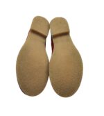 Ghete dama 40, piele intoarsa, rosu - imagine 5