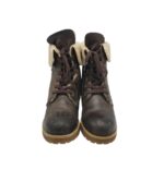 Ghete dama Highland Creek 39, piele, negru - imagine 3