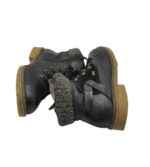 Ghete dama Rieker 42, imitație de piele, negru, imblanite - imagine 4