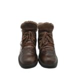 Ghete barbati  41, piele, maro,  imblanite - imagine 3