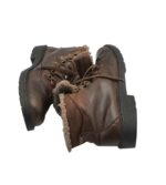 Ghete barbati  41, piele, maro,  imblanite - imagine 4