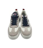 Adidasi barbati Napapijri 45, material textil, piele, alb gri - imagine 3