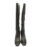 Cizme dama Gioseppo 40, imitație de piele, bej gri - imagine 3