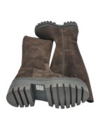 Cizme dama Jolana & Fenena 39, piele intoarsa, maro - imagine 4