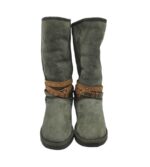 Cizme dama Emu 38, piele intoarsa, gri, imblanite - imagine 3