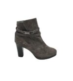 Botine dama Peter Kaiser 38, piele intoarsa, gri