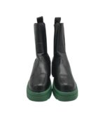 Ghete dama Wild Diva 39, imitație de piele, material textil, negru - imagine 3