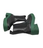 Ghete dama Wild Diva 39, imitație de piele, material textil, negru - imagine 4