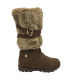 Cizme dama Geox 39, piele, maro, captusite