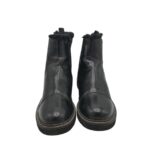 Ghete barbati Catwalk 42, imitație de piele, negru, imblanite - imagine 3