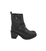 Ghete dama Cafe Moda 36, piele, negru