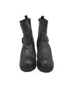 Ghete dama Cafe Moda 36, piele, negru - imagine 3