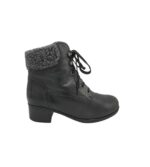 Ghete dama Luftpolster 38, piele, negru