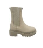 Botine dama About You 37, imitație de piele, material textil, bej