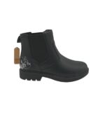 Botine dama 39, imitație de piele, negru