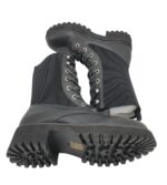 Ghete dama Gaudi , piele, material textil, negru - imagine 4