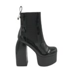 Botine dama Steve Madden 39, imitație de piele, material textil, negru