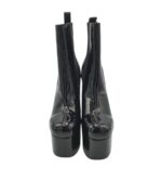Botine dama Steve Madden 39, imitație de piele, material textil, negru - imagine 3
