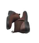 Botine dama Clarks , material textil, imitatie de piele, maro - imagine 3