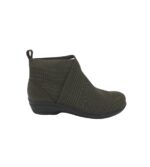 Botine dama Clarks 39 , material textil, imitatie de piele, gri